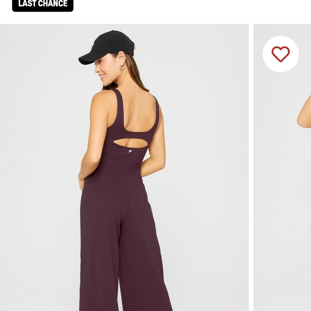 Women’s Wide-Leg Jumpsuit in Deep Plum - Picture 2 of 4